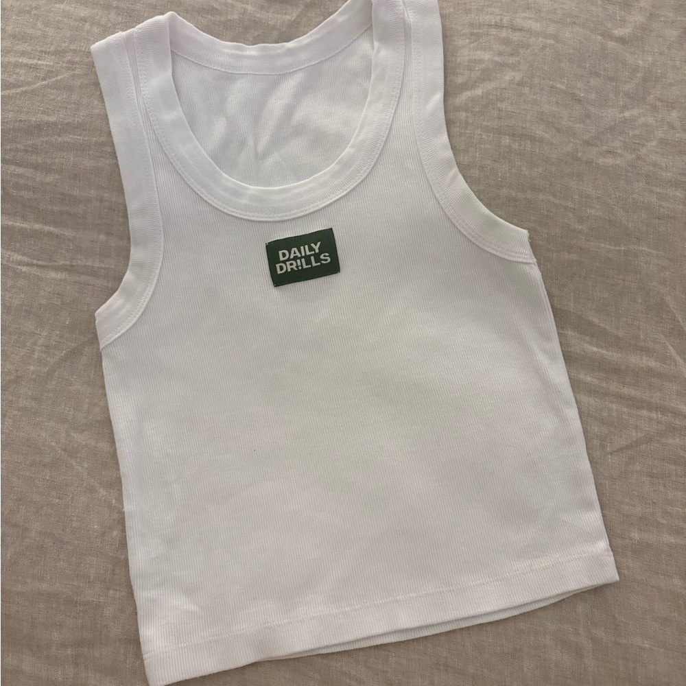 Daily Drills Ribbed Logo Tank